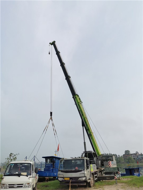 潘集区桥梁建设吊装案例